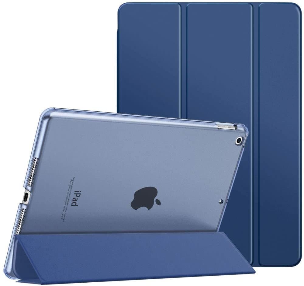 MOCA Case for 7.9" inch iPad mini 1 Mini 2 Mini 3 iPad A1432 A1454 A1455 A1489 A1601 A1490 A1491 A1599 A1600 Translucent Back Stand Flip Cover case (Navy Blue)