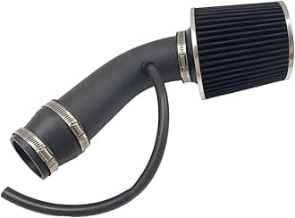 3" Universal Cold Air Intake Kit Intake Pipe Kit Aluminium Automotive Air Intake Air Filter Induction Flow Hose Pipe Kit Black Filter
