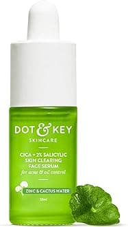 Dot & Key 2% Salicylic Acid + Cica (Centella) Anti Acne Serum with Zinc | Salicylic for Acne and Dark Spots | Serum for Oily Acne Prone Skin & Sensitive Skin | Oil-Free & Non Comedogenic | 30 ml