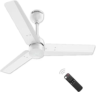 Renesa 900mm BLDC Ceiling Fan with Remote Control | BEE 5 star Rated Energy Efficient Ceiling Fan | High Air Delivery with LED Indicators | 2+1 Year Warranty (Gloss White)