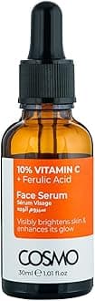CD COSMO DESIGNS 10% Vitamin C + Ferulic Acid Visibly Brightens Skin & Enhances Its Glow Face Serum 30ml, For Men & Women, Skins Care, Dull Skin, Dark Spot, Uneven Skin Tone, All Skin Types