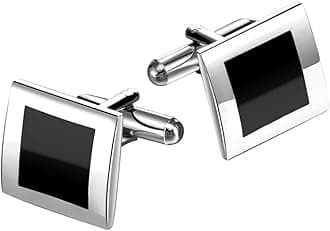 GPPZM Black Enamel Mens Shirt Cufflinks Square Buttons Steel Copper Cuff Links for Wedding Party Gentleman Shirt Cufflinks