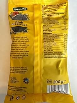 Bakalland Poppy Seed Filling (500g/ 17.5oz) Mak Niebieski Organic Fresh Ready to Cook Poppy Masa Makowa Makova