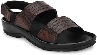 Sponsored Ad - Men's Genuine Leather Sandals | Sandals For Men | Comfortable | Cushioned Insole | Durable | Handmade | All Occasion Slippers