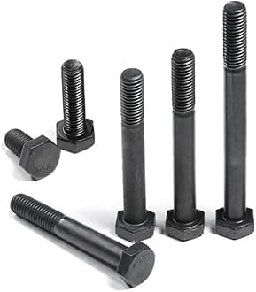 M10 Hex Bolt, 12.9 Grade High Tensile Alloy Steel, Outer Hexagonal Screws for Machinery Industry Fastener, (Partial Threaded) M10×180mm,1 pcs