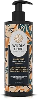 Wildly Pure Professional Clarifying Shampoo for Hard Water, Oily Scalp & Low Porosity Hair | Scalp Purifying Removes Build-Up & Flakes | Natural Biolipid Complex, Argan Oil & Hyaluronic Acid | Sulphate & Paraben Free | Men & Women | 300 ml (Reset)