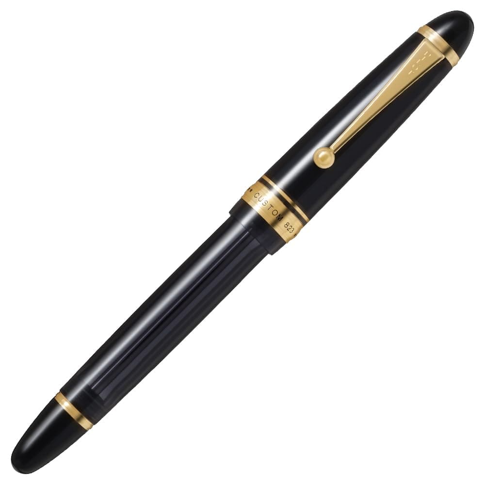 万年筆 カスタム823(プランジャ式) 太字【透明ブラック軸】 FKK3MRPTBB