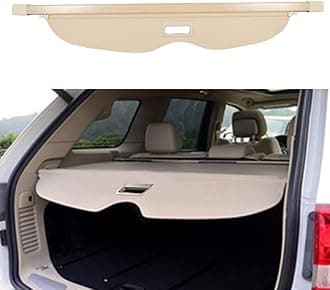 Cargo Cover for Jeep Grand Cherokee Accessories Beige 2011-2019 2020 2021 Rear Trunk Shade Cover（Not fit for 2021 Winter-2022 grand Cherokee L ）