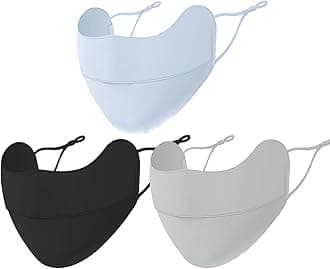 UV Face Mask Sun Protection,UPF 50+Blocks 98% of UVA/UVB Rays,UV Face Mask for Women Washable Reusable(3PCS)