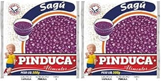 Pinduca - Sagu - Tapioca in Pearl - 17.64 Oz (PACK OF 02) | Sagu - Tapioca em Pérola - 500g …