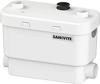 Saniflo SANIVITE Gray Heavy Duty Water Basement Bathroom Pump | Perfect Quiet Solution | Macerating Toilet System | Pump up Toilet System | Saniflo Upflush Toilet System