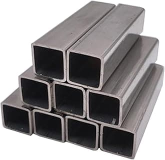 304 Stainless Steel Square Tube, Rectangular Tube, Thick Industrial Tube, Seamless Square Tube, Side Length 100mm, Thickness 2-10mm, Length 500mm, 1pc,100*100*2mm