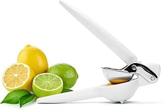 Chef'n FreshForce Lemon Squeezer Citrus Juicer, Premium Quality, Max Extraction, Baking White