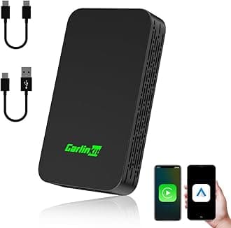 Carlinkit 5.0 Wireless CarPlay/Android Auto Adapter – Convert Wired CarPlay & Android Auto to Wireless – Stable Connection for Car Multimedia – Easy Setup & Compatibility – 24/7 Online