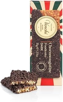 Venchi - ChocoNougatine Snack - Dark Chocolate - Caramelised PGI Piedmont Haz...