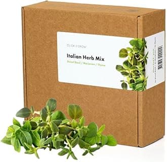 Click and Grow Italian Herb Plant Pod Mix (3 Thyme, 3 Dwarf Basil, 3 Marjoram), 9-Pack