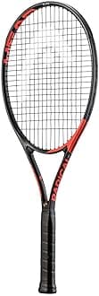 Ti Radical Elite Tennis Racquet, Colour - Orange/Black (Strung)