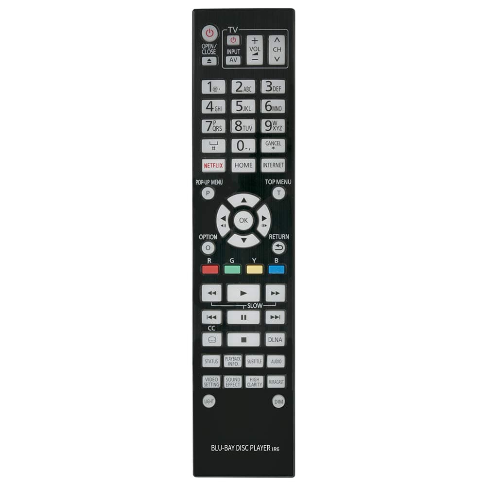 N2QAYA000131 Replace Remote Control Compatible with Panasonic 4K Blu-ray Player DMP-UB900 DMP-UB900-K DMP-UB900GN DMP-UB900GNK