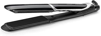 – Sleek Control Hair Straightener For Women | Built-in 35mm Elongated Tourmaline Ceramic Plates | 6 Adjustable Heat Settings From 140-235°C | Removable Comb & Auto Shut Off | ST397SDE (Black)