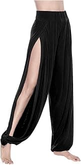 ARJOSA Women's Yoga Harem Pants Flare Loose Baggy Wide Leg Lounge Pajama Bottoms