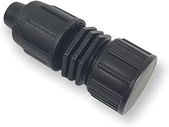 USA Made - 5 PACK Premium 1/2 Inch I.D. .540" - .620" Drip Tape Irrigation Tubing 17mm End Cap Universal Perma-Loc Connector Barbed Locking Fitting - Fits All Brands Rainbird, Netafim, Etc. 17mm