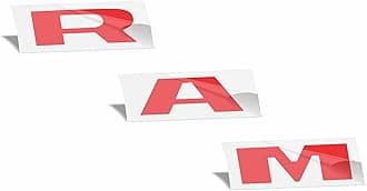 RAM Tailgate Emblem Overlay Decal Stickers 2025-2026 Ram 1500 (Color: Gloss Red)