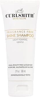 Curlsmith - Shine Shampoo, Gentle, Sensitive, Fragrance Free Cleanser for All Curl and Hair Types, Vegan (2 fl oz)