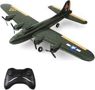 GoolRC B-17 RC Plane, 2 Channel RC Airplane, 2.4GHz Remote Control Airplane, Ready to Fly EPP Foam Glider, Fixed Wing RC Aircraft Flight Toys for Beginners and Adults