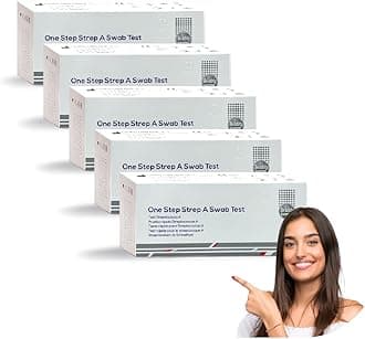 2pcs | Streptococcus A Rapid Test || Pharyngeal Swab for Group A Streptococcus Detection || Easy to Use || Fast Results in 10 Minutes | High Accuracy