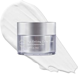 Age Defying Caviar Cream – Anti-Aging Moisturizer for Hydration and Radiance with 12% Caviar complex, Hyaluronic Acid and Glutathione, Face and Neck, 50 ml (1.69 oz)
