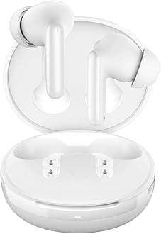 Spigen Audio True Wireless SA-TW S10 Wireless In-Ear Earbuds with 30 Hours Playtime, up to 28dB ANC, Transparency Mode, EQ Customization, 4 Microphones, Gaming Mode, 10mm Drivers, IPX5 – White