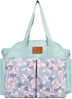 VISMIINTREND Customized Tote Diaper Bag | Maternity Handbag for Mother | Diaper Bag for Travel | Hospital Bag for New Born Baby | Baby Shower Gift | Gift for New Mom