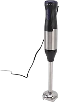 Hand Blender Set, 1000W 5 Speed Electric Handheld Hand Mixer Stick with 500ML Ground Meat Bowl, 700ML Grinding Cup, Stainless Steel Stick Blender Food Processor for Egg Food Juicing Meat Mixing