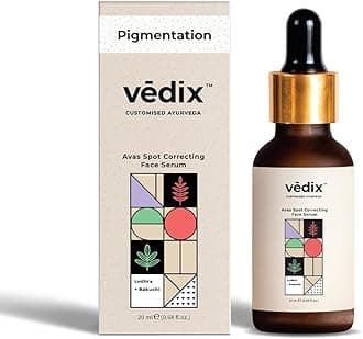Vedix Face Serum, Customised Ayurvedic Avas Spot Correcting Face Serum for Dark Spots & Pigmentation With Vitamin A + Vitamin C + Onion + Lodhra + Bakuchi - 20 ml