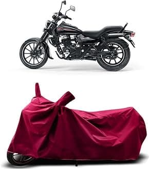 DUFFEL-Two Wheeler Bike Cover Compatible for Bajaj Avenger 400 Heat Protectio/UV-Rays/Birds Dropping/DustProof/Waterproof Indoor Outdoor and Parking Full Protection All Variants [MAHROON]