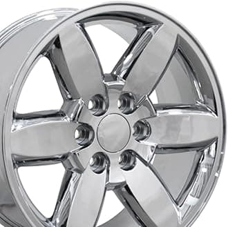 OE Wheels CV94 20 Inch Rim Fits Silverado 1500 Style 6x139.7 20x8.5 Chrome - Hollander 5420 (1)