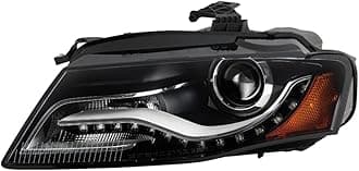 Aftermarket OEM Style Headlights for 2009-2011 Audi A4 [HID Non-AFS Only] (Driver)
