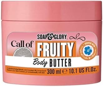 Call of Fruity Body Butter - Moisturizing Body Cream with Vitamin E, Coconut Oil & Aloe Extracts - Tropical Fruits, Juicy Melon & Hibiscus Cocoa Butter for Dehydrated Skin (300ml)