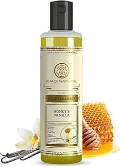 Honey & Vanilla Hair Shampoo | Herbal Shampoo for Soft Hair | Shampoo for Hair Growth | Anti-Dandruff Shampoo | Suitable for All Hair Types | 210 ml