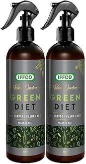 - IFFCO Urban Gardens - Green Diet - 1000 ML - Organic Plant Food For Potted Indoor & Outdoor plants, Balanced Macro & Micro Nutrients, Ready to Use Spray (1000 ML)