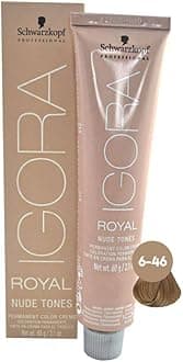 Professional Igora Royal Nude Tones Color Creme - 6-46 - Dark Blonde Beige Chocolate