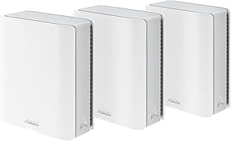 ZenWiFi BT6 Tri-Band WiFi 7 Mesh, 9.4 Gbps, 7600 sq.ft. (3pk), 2.5G WAN Port, Security and Parental Controls Included, Smart Home Master SSIDs, 4G & 5G Mobile Tethering- BT6 (W-3-PK)