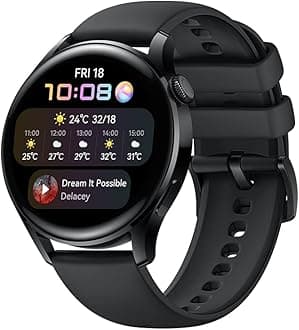 Huawei Watch 3 - 4G Smartwatch With 1.43'' Amoled Display, 3 Days Battery Life, 24/7 Spo2 And Heart Rate Monitoring, Built-In Gps, 5Atm, Black
