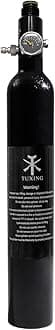 TUXING 0.38L Aluminum Paintball Air Tank, High Pressure Air Tank 23Ci Capacity, Diving Cylinder High Pressure Air Bottle for Paintball 5/8-18UNF,with Regulator (Inlet 4500psi, Outlet 2200psi)