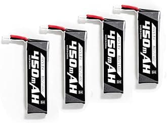 GoolRC 4PCS 3.8V 450mAh Lipo Battery Compatible EZ Pilot Drone, Tinyhawk Freestyle, Tinyhawk S, Tinyhawk