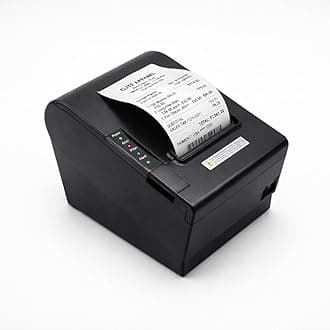 80Mm Thermal Receipt Monochrome Wired Home Inkjet Printers with Auto Cutter,Compatible with Esc/Pos/Star Print Commands (USB), Black