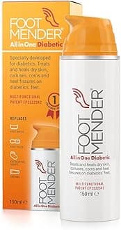 Footmender All in One Diabetic | Medically Proven, An Effictive Foot Cream | Treat and Heal Your Dry Feet, Hard Skin, Corns and Cracked Heels | Significant Effect After First Treatment | 150 ml