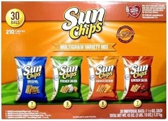 Sun Chips Multigrain Variety Mix, 30-Count Bags, 45 oz
