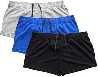 GYMAPE Mens Gym Bodybuilding Workout Sprots Shorts Cotton