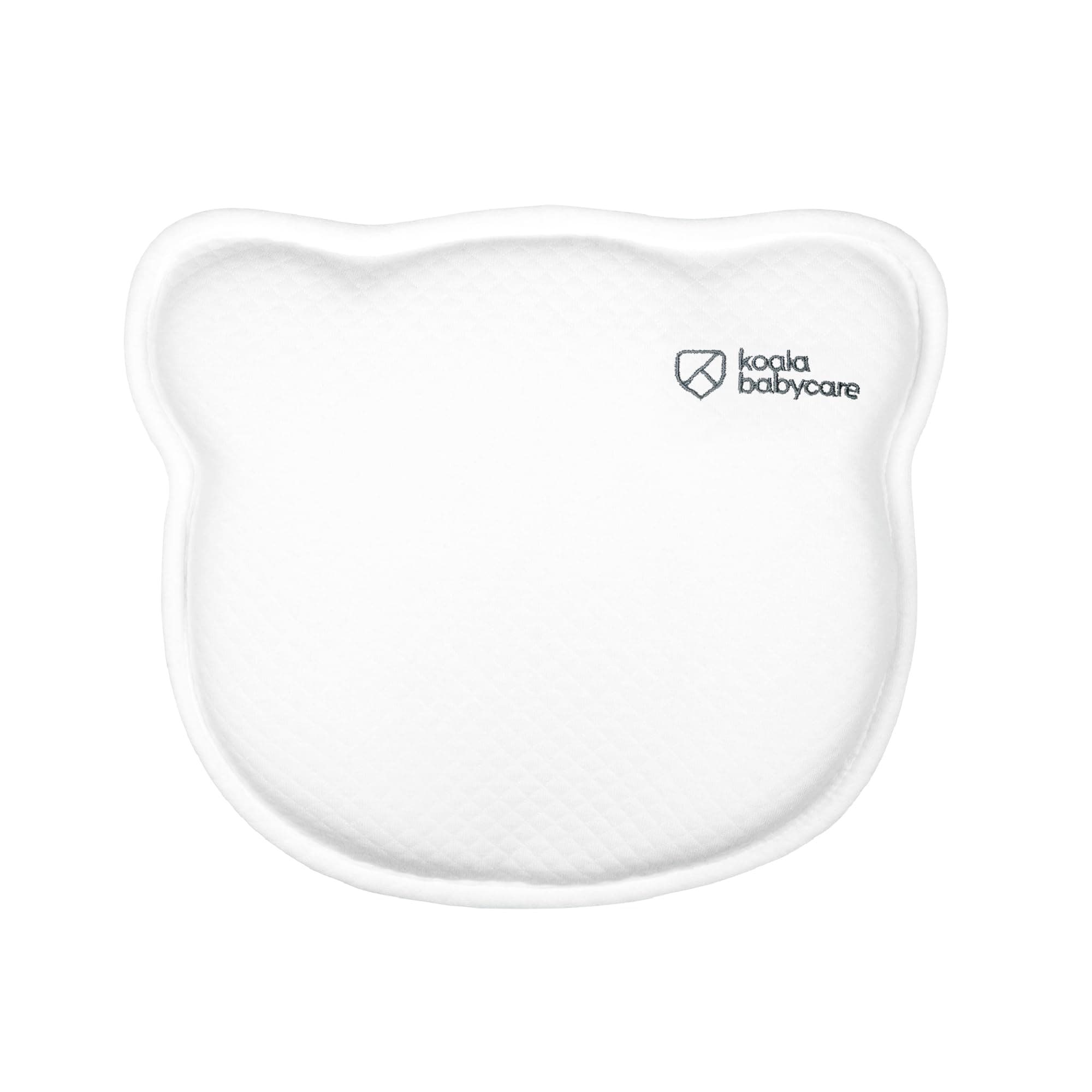 KOALA BABYCARE Plagiocephaly Baby Pillow with Two Removable Pillowcases to Help Prevent and Treat Flat Head Syndrome in Memory Foam - Koala Perfect Head - White